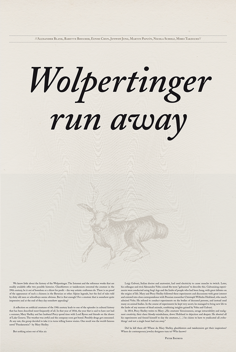 Ausstellungszeitung »Wolpertinger run away«